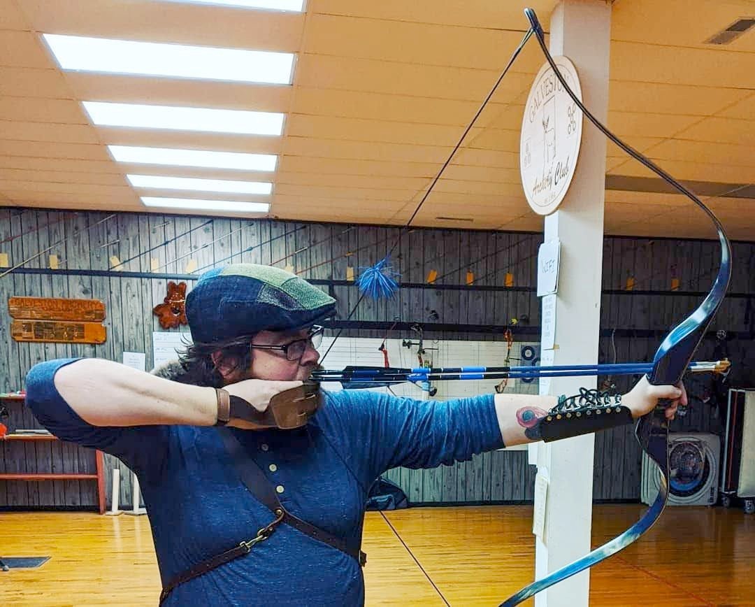 A split shot trick I used to do with two of my hand-crafted whistle tip arrows (also called signal arrows)